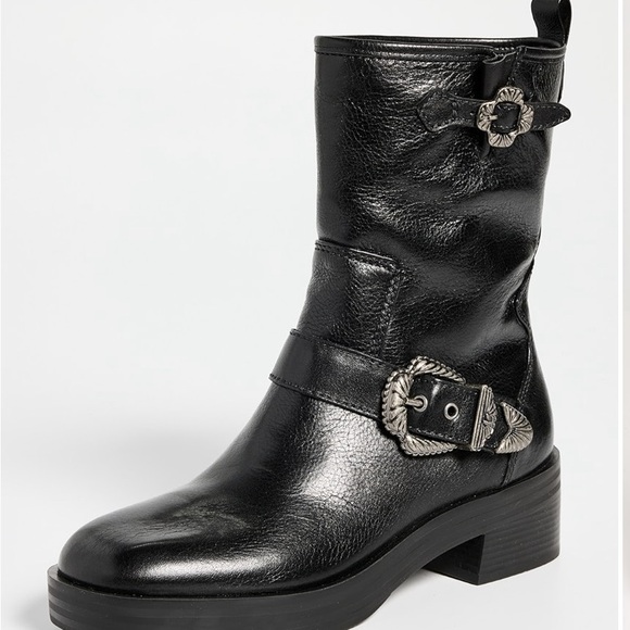 New! Larroude Hardy Moto‎ Leather Boots Sz 8 $450 - Picture 4 of 14